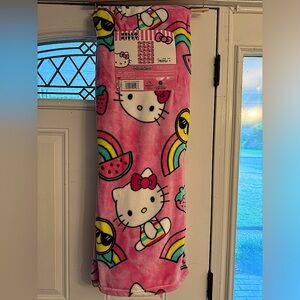 Hello Kitty Summer Blanket NWT